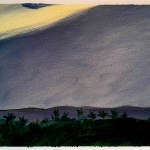 Hiriketiya beach, 16 juillet, Abel Pradalié, huile sur papier, 23x15cm,2025 - Copie